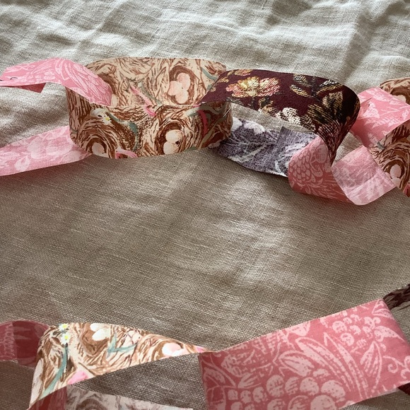 Handcrafted Handmade Ribbon Paper Chain - Picture 3 of 5